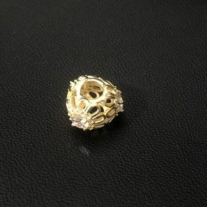 Gold Plated 925 Shine Floral Brilliance Charm